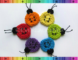 Ladybug Applique - Crochet Pattern by EverLaughter