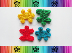 Puzzle Pieces Applique - Crochet Pattern by EverLaughter