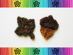 Leaf and Acorn - Crochet Pattern by EverLaughter