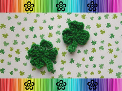 Shamrock and Clover Applique - Crochet Pattern by EverLaughter