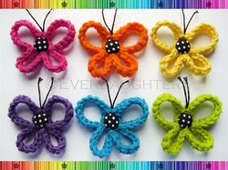 Loopy Butterfly - Crochet Pattern by EverLaughter 