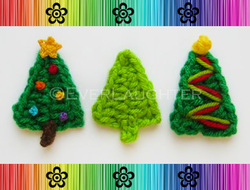 Holiday Tree or Evergreen Applique - Crochet Pattern by EverLaughter
