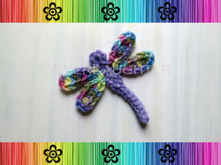 Dragonfly Applique - Crochet Pattern by EverLaughter