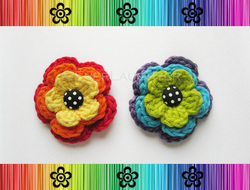 Piper Posy (Layered Flower) - Crochet Pattern by EverLaughter