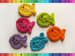 Fish Applique - Crochet Pattern by EverLaughter