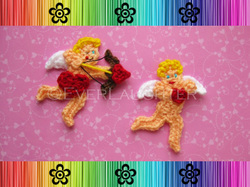 Valentine Cupid Applique - Crochet Pattern by EverLaughter