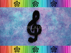 Treble Clef Applique - Crochet Pattern by EverLaughter