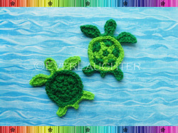 Turtle Applique - Crochet Pattern by EverLaughter