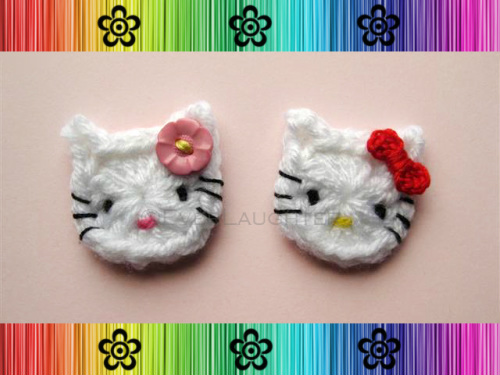 Hey Cat Applique - Crochet Pattern by EverLaughter