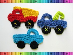 Truck Appliques - Crochet Pattern by EverLaughter