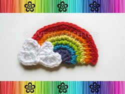 Rainbow Applique - Crochet Pattern by EverLaughter